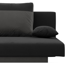 Canapea Magnifico Meble Nola Bonell Mikrofaza 15/Mikrofaza 27 (Black/Grey) Thumb