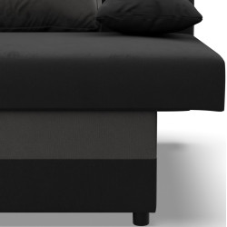 Canapea Magnifico Meble Nola Bonell Mikrofaza 15/Mikrofaza 27 (Black/Grey) Thumb