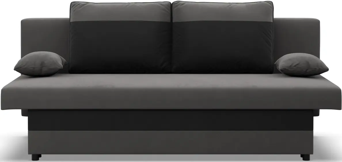 Canapea Magnifico Meble Nola Bonell Mikrofaza 27/Mikrofaza 15 (Grey/Black)