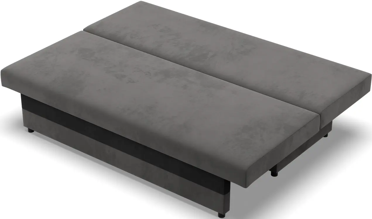 Canapea Magnifico Meble Nola Bonell Mikrofaza 27/Mikrofaza 15 (Grey/Black)