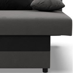 Canapea Magnifico Meble Nola Bonell Mikrofaza 27/Mikrofaza 15 (Grey/Black) Thumb