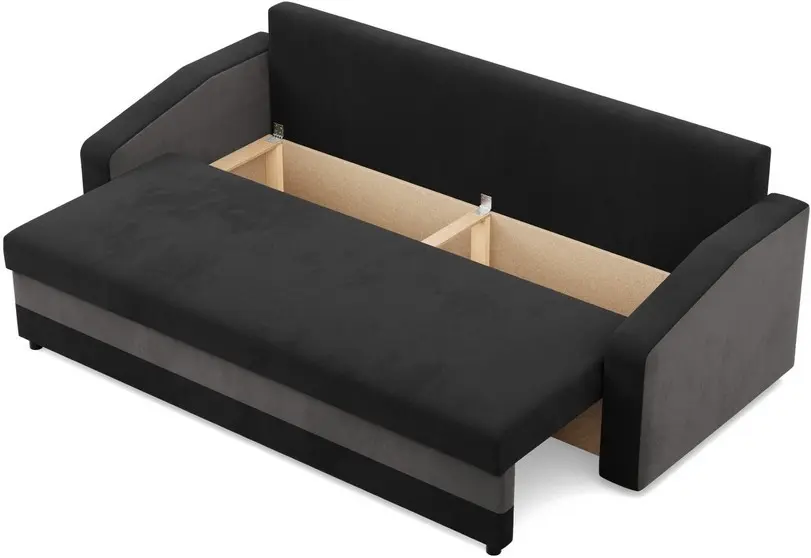 Canapea Magnifico Meble Orion Bonell Mikrofaza 15/Mikrofaza 27 (Black/Grey) - 4