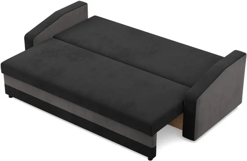 Canapea Magnifico Meble Orion Bonell Mikrofaza 15/Mikrofaza 27 (Black/Grey) - 5