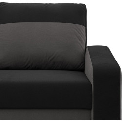 Canapea Magnifico Meble Orion Bonell Mikrofaza 15/Mikrofaza 27 (Black/Grey) Thumb