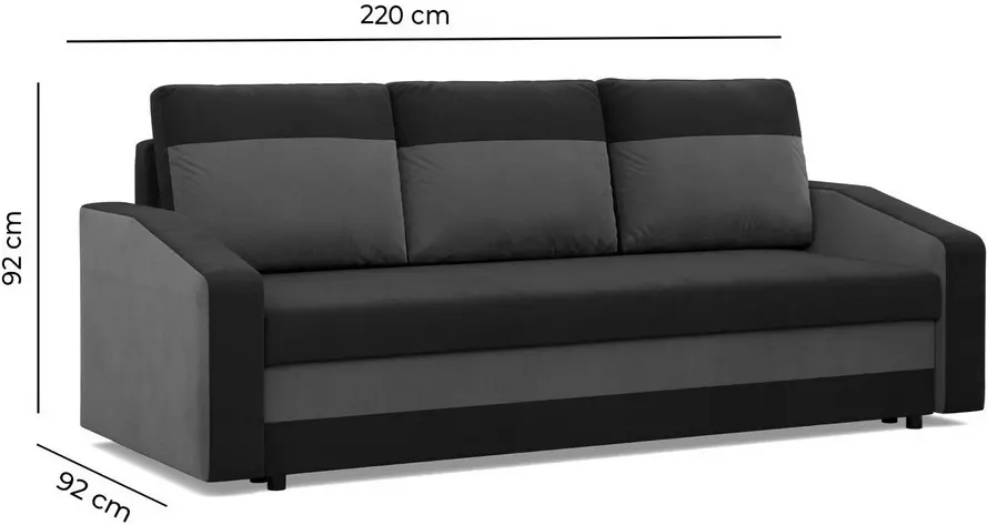 Диван Magnifico Meble Orion Bonell Mikrofaza 20/Mikrofaza 48 (Brown/Cappuccino) - 8