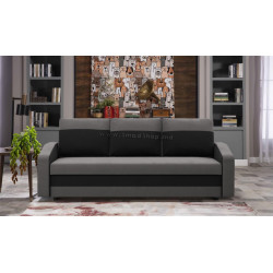 Canapea Magnifico Meble Orion Bonell Mikrofaza 27/Mikrofaza 15 (Grey/Black)