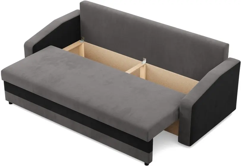 Canapea Magnifico Meble Orion Bonell Mikrofaza 27/Mikrofaza 15 (Grey/Black) - 4