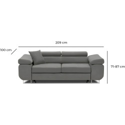 Диван Magnifico Meble Rigatto SF Kronos 15 (Light Grey) Thumb