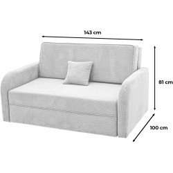 Canapea Magnifico Meble Somo 120 Onega 08 (Light Grey) Thumb