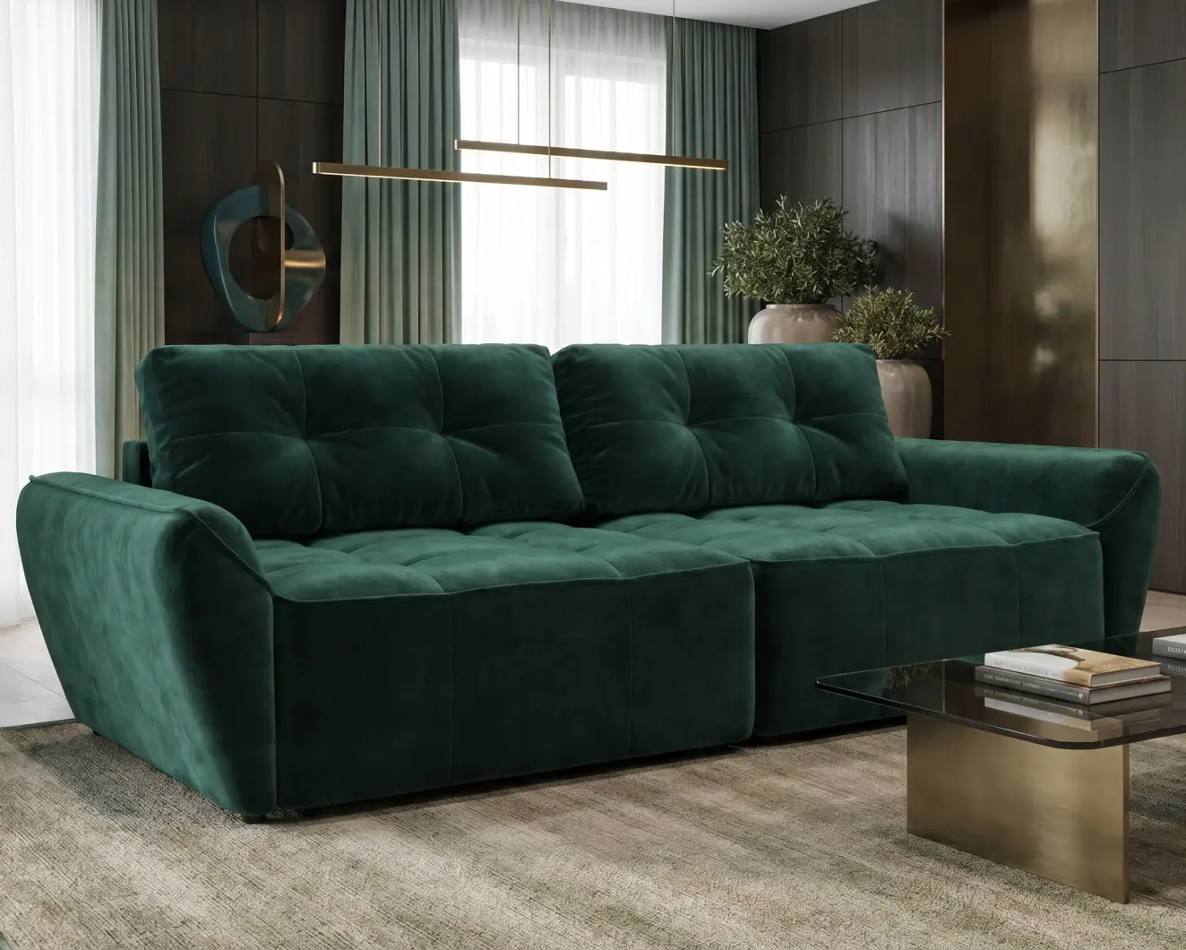 Диван MatroLuxe Rondo Emilia 38 (Green)
