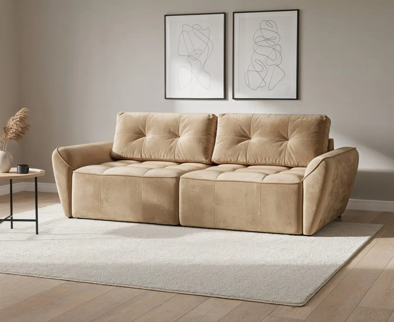Canapea MatroLuxe Rondo Pola 6 (Beige)