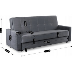 Canapea Mebel Elite Aluna Paros 6 (Grey) Thumb
