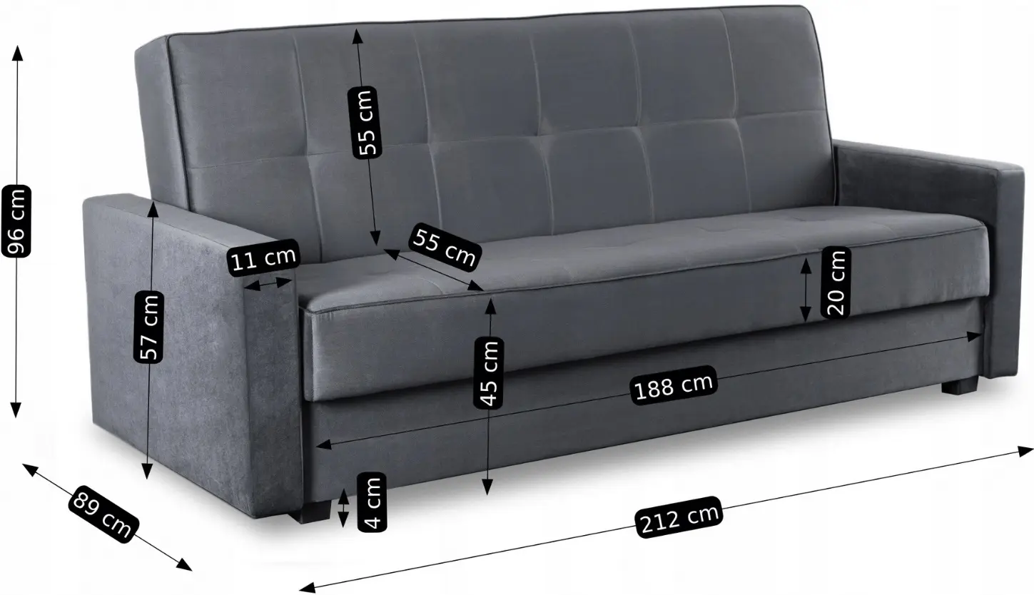 Canapea Mebel Elite Aluna Paros 6 (Grey) - 9
