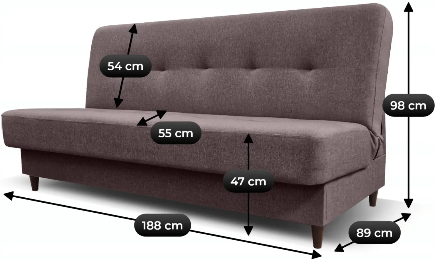 Диван Mebel Elite Aruba 2 Lux 12 (Brown) - 7
