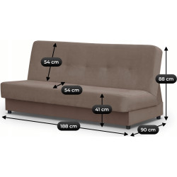 Диван Mebel Elite Aruba (Brown) Thumb