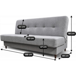 Диван Mebel Elite Aruba Lux 32 (Grey) Thumb
