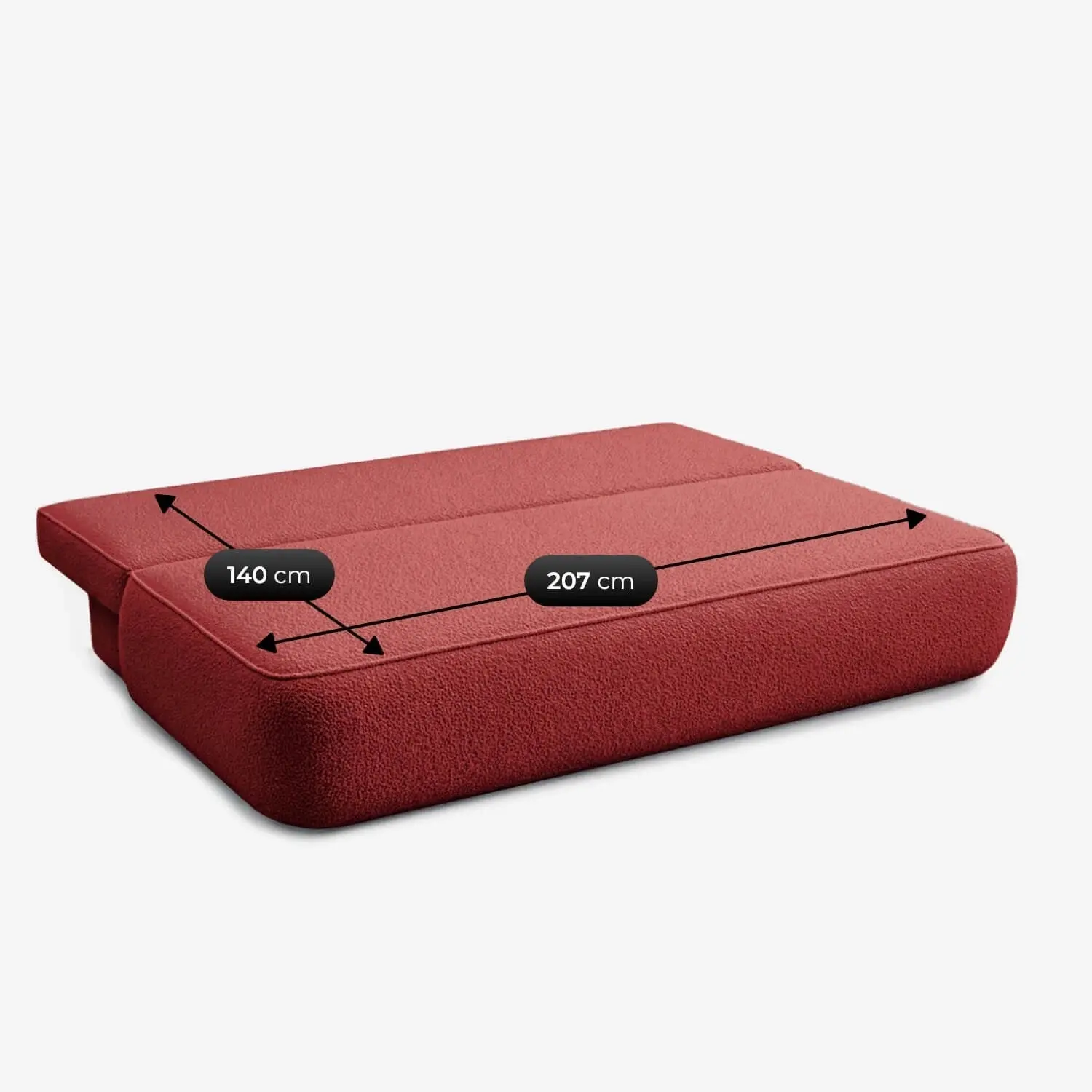 Диван Mebel Elite Arveto Boucle (Bordeaux) - 8