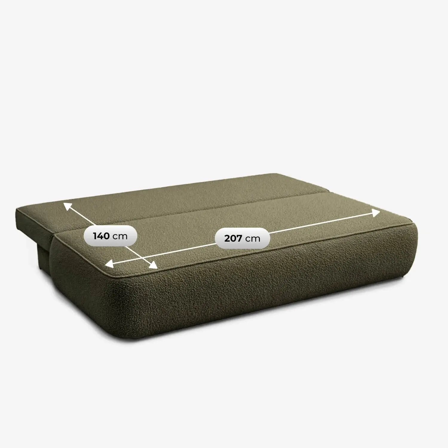 Диван Mebel Elite Arveto Boucle (Olive) - 8