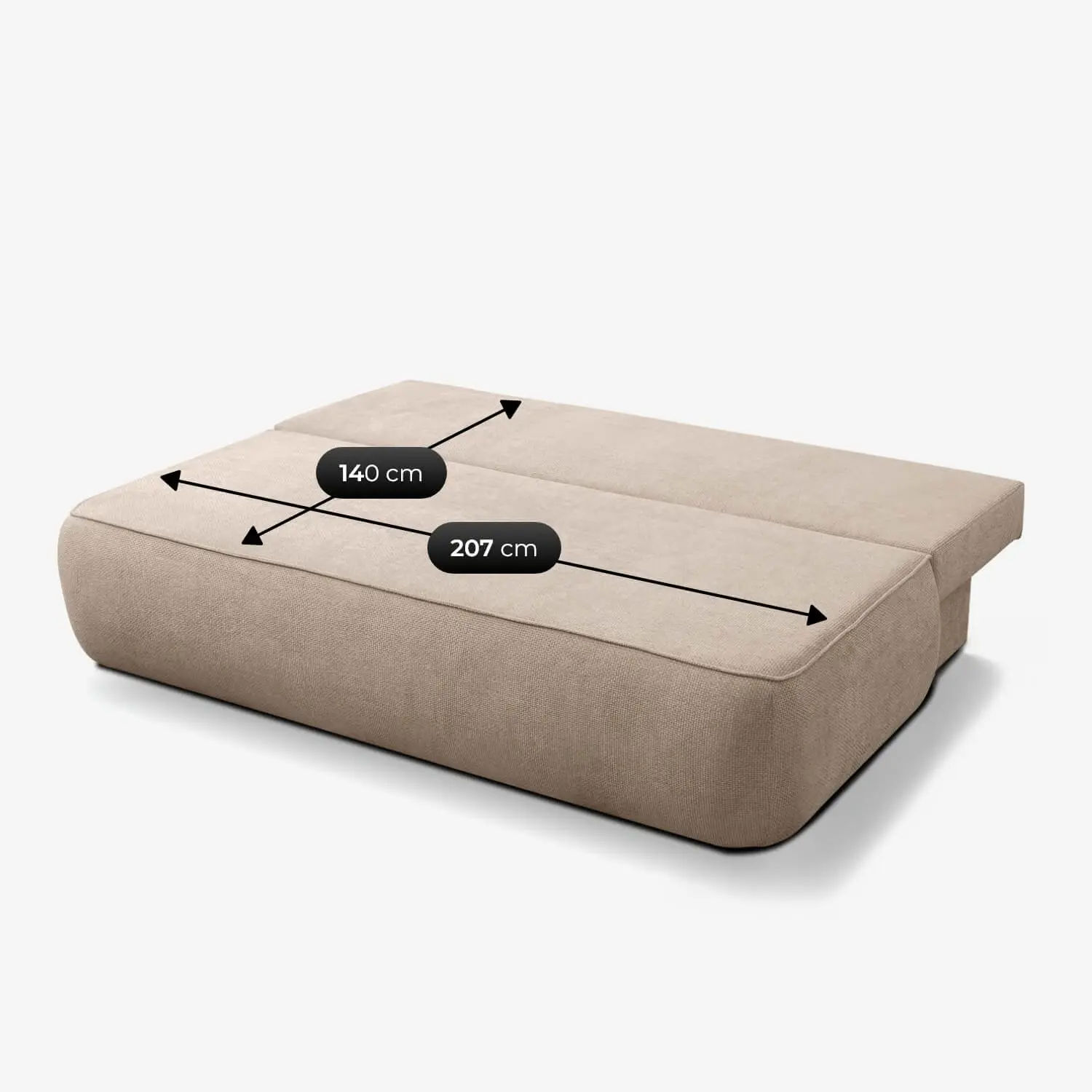 Canapea Mebel Elite Arveto Chenille (Beige) - 8