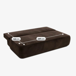 Диван Mebel Elite Arveto Velour (Brown) Thumb