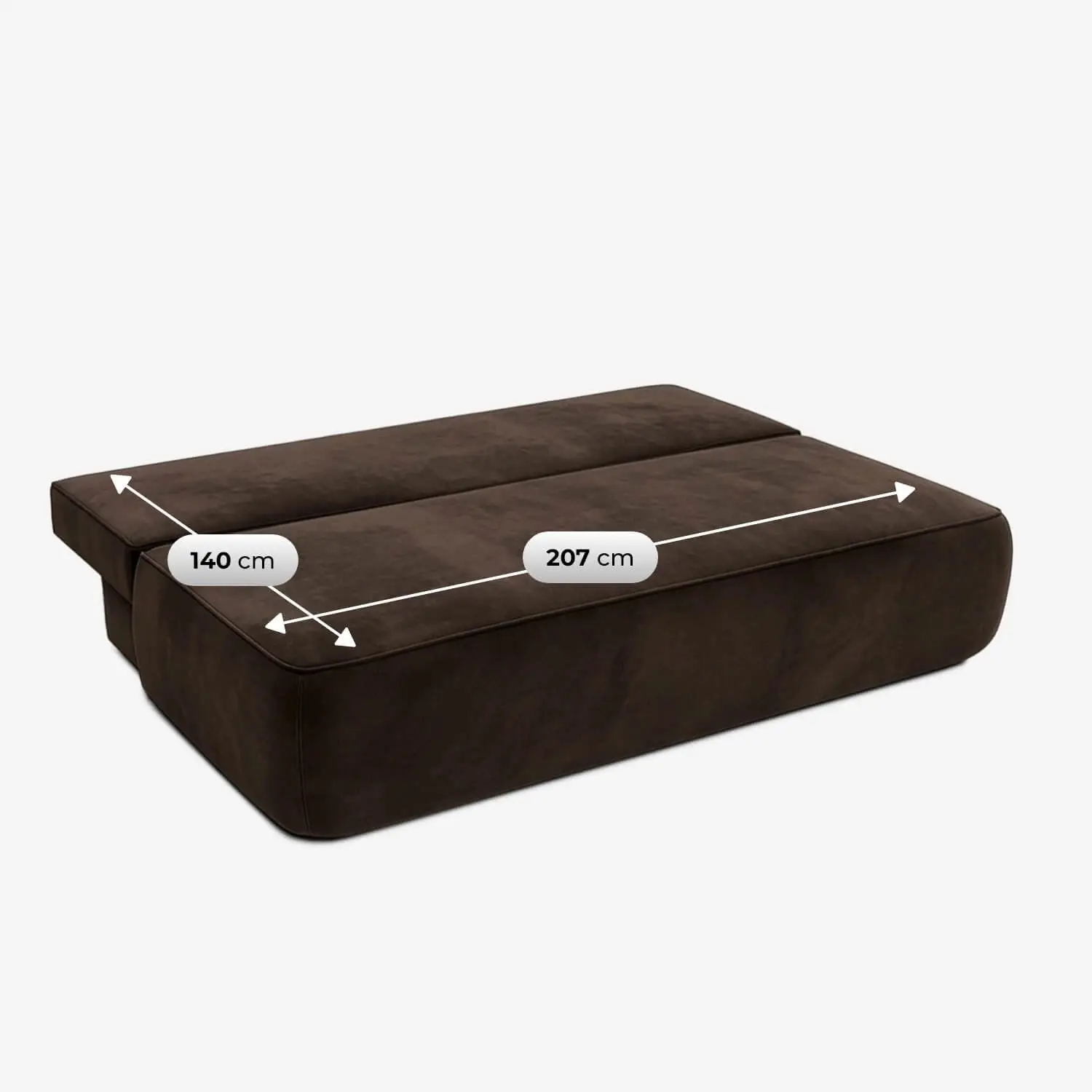 Диван Mebel Elite Arveto Velour (Brown) - 8