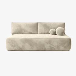 Canapea Mebel Elite Arveto Velour (Cream) Thumb