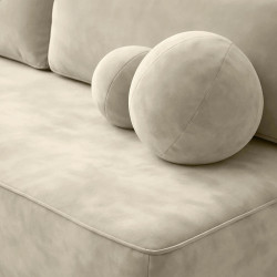 Canapea Mebel Elite Arveto Velour (Cream) Thumb
