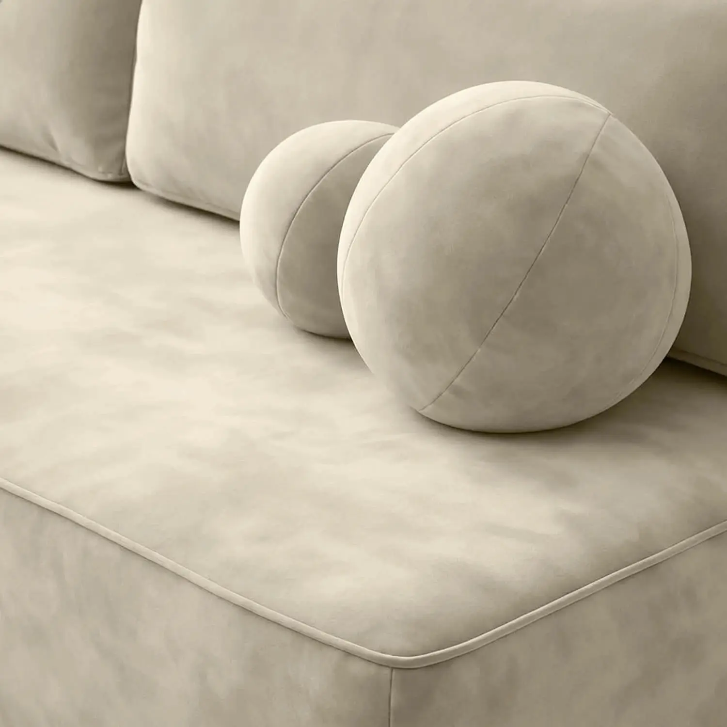 Canapea Mebel Elite Arveto Velour (Cream) - 5