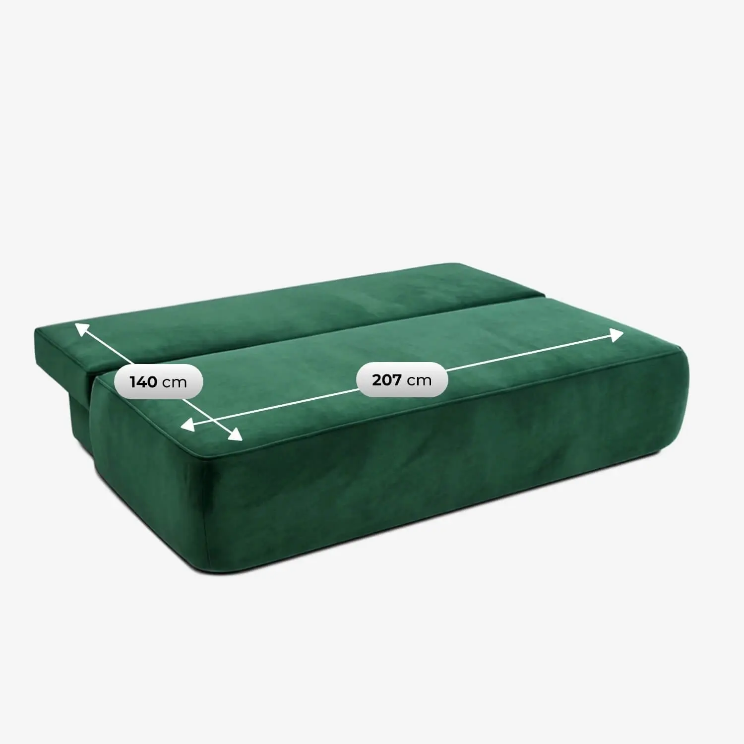 Диван Mebel Elite Arveto Velour (Green) - 8