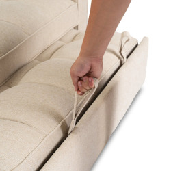 Canapea Mebel Elite Aster do Spania (Beige) Thumb
