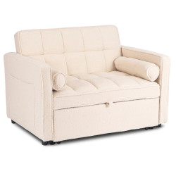Canapea Mebel Elite Corra do Spania Boucle (Beige) Thumb