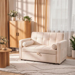 Canapea Mebel Elite Corra do Spania Boucle (Beige)