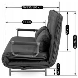 Диван Mebel Elite Dark 2 (Black) Thumb