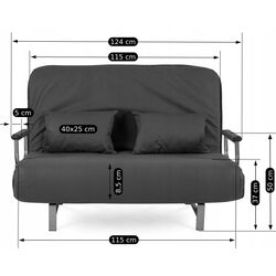 Диван Mebel Elite Dark 2 (Black) Thumb