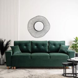Диван Mebel Elite Emil Velluto 10 (Green/Natural Oak) Thumb
