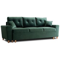 Диван Mebel Elite Emil Velluto 10 (Green/Natural Oak) Thumb