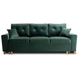 Диван Mebel Elite Emil Velluto 10 (Green/Natural Oak) Thumb