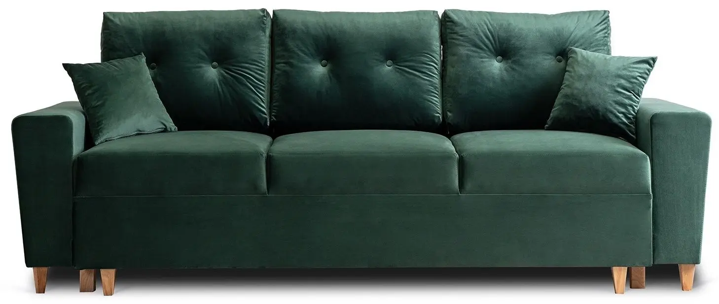 Диван Mebel Elite Emil Velluto 10 (Green/Natural Oak) - 5