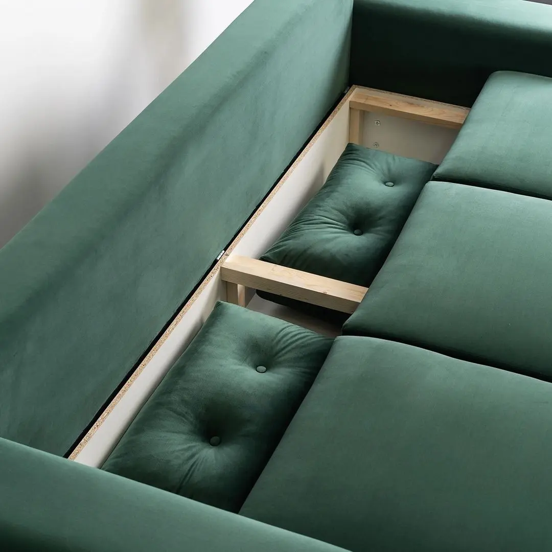Диван Mebel Elite Emil Velluto 10 (Green/Natural Oak) - 10