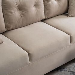 Диван Mebel Elite Emil Velutto 02 (Beige/Natural Oak) Thumb