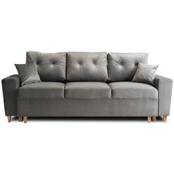 Диван Mebel Elite Emil Velutto 16 (Grey/Natural Oak) Thumb