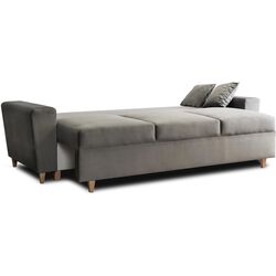Диван Mebel Elite Emil Velutto 16 (Grey/Natural Oak) Thumb