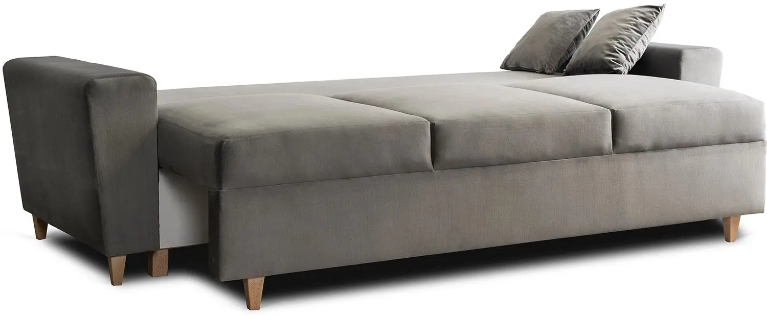 Диван Mebel Elite Emil Velutto 16 (Grey/Natural Oak) - 3