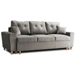 Диван Mebel Elite Emil Velutto 16 (Grey/Natural Oak) Thumb