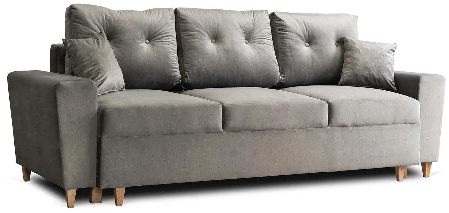 Диван Mebel Elite Emil Velutto 16 (Grey/Natural Oak) - 5