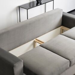 Диван Mebel Elite Emil Velutto 16 (Grey/Natural Oak) Thumb