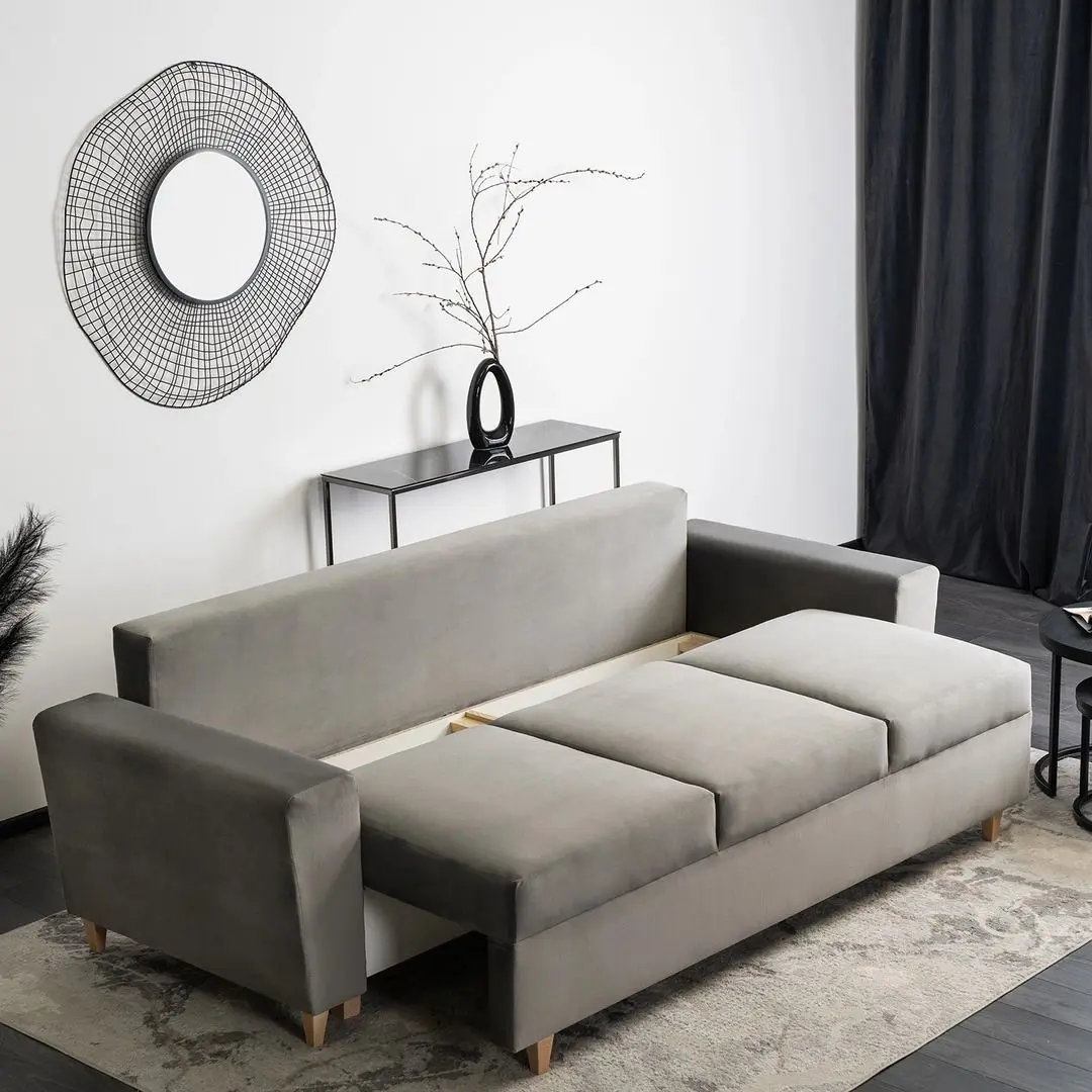 Диван Mebel Elite Emil Velutto 16 (Grey/Natural Oak) - 10