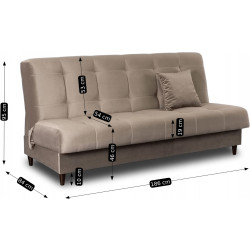 Canapea Mebel Elite Lima Paros 3 (Beige) Thumb