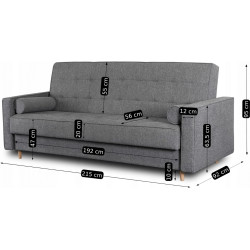 Canapea Mebel Elite Malta Polaris 19 (Grey) Thumb