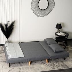 Canapea Mebel Elite Marry 2 (Grey/Natural Oak) Thumb